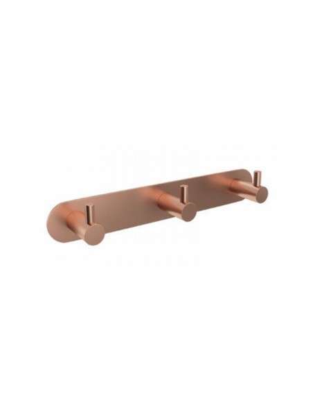Percha triple oro rosa cepillado Essential CAE001-02/ORC