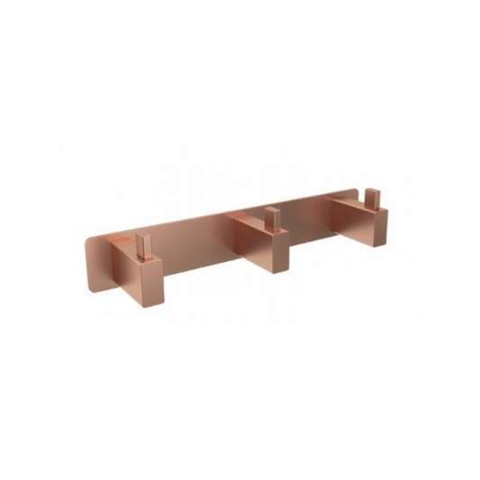 Percha triple oro rosa cepillado Technic CAT002-02/ORC