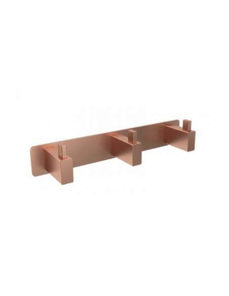 Percha triple oro rosa cepillado Technic CAT002-02/ORC