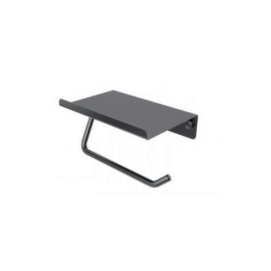 Portarrollos con repisa black gun metal Essential CAE001-09/BGM