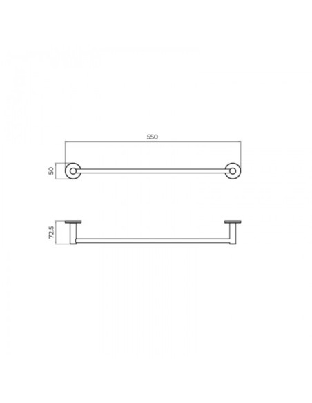 Toallero barra cromo Essential 40 CAE001-03