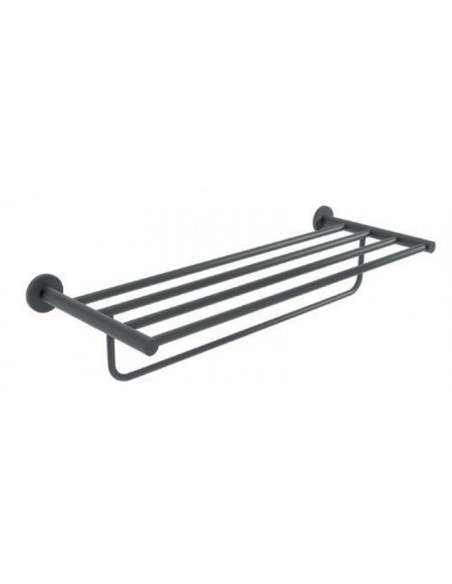 Toallero múltiple negro Essential CAE001-05/NG