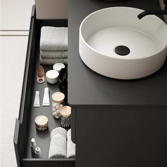 Mueble baño suspendido Onda de Visobath 2 Cajones 60-80-100-120 TOP 2