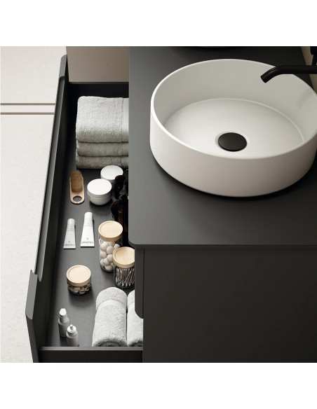 Mueble baño suspendido Onda de Visobath 2 Cajones 60-80-100-120 TOP