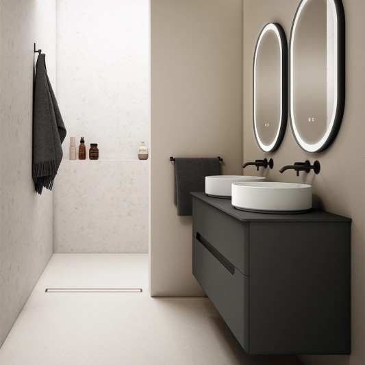 Mueble baño suspendido Onda de Visobath 2 Cajones 60-80-100-120 TOP