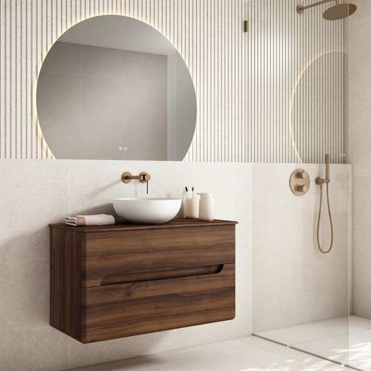 Mueble baño suspendido Onda de Visobath 2 Cajones 60-80-100-120 TOP