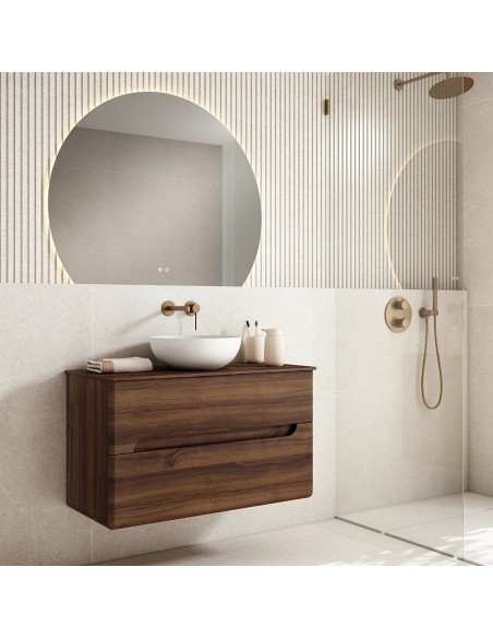 Mueble baño suspendido Onda de Visobath 2 Cajones 60-80-100-120 TOP