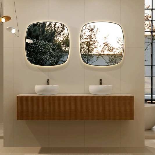 Espejo de Baño Catania Ledimex | Retroiluminado, Antivaho y 3 Colores de Luz