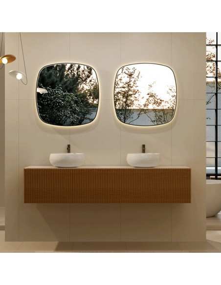 Espejo de Baño Catania Ledimex | Retroiluminado, Antivaho y 3 Colores de Luz