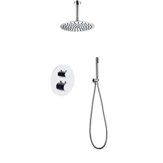 Conjunto ducha termostatico empotrado Tívoli 