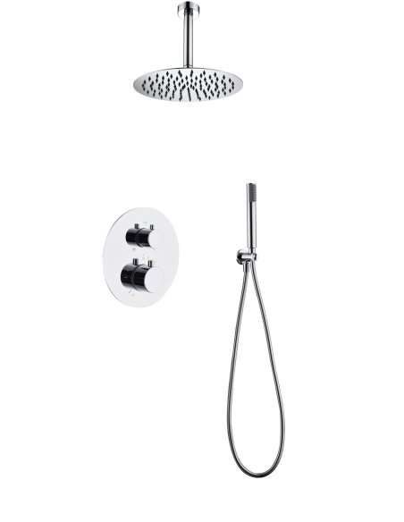 Conjunto ducha termostatico empotrado Tívoli 