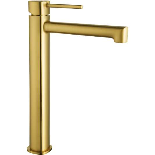 MONOMANDO LAVABO ALTO TOSCANA ORO CEPILLADO