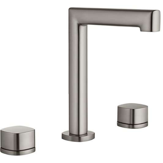 LAVABO BIMANDO SOBRENCIMERA CAÑO BAJO TOSCANA NÍQUEL CEPILLADO