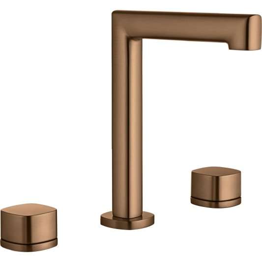 LAVABO BIMANDO SOBRENCIMERA CAÑO BAJO TOSCANA ORO ROSA CEPILLADO