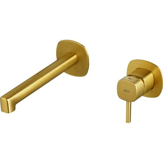 MONOMANDO EMPOTRADO LAVABO TOSCANA ORO CEPILLADO GLT064/OC