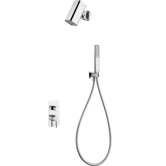 CONJUNTO DUCHA MONOMANDO EMPOTRADO TOSCANA CON ROCIADOR TUBE GPT064-T