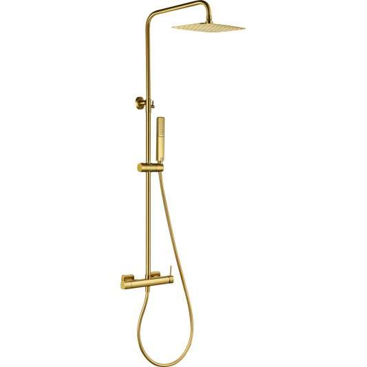 CONJUNTO DUCHA MONOMANDO FIRENZE ORO CEPILLADO BDF065/OC