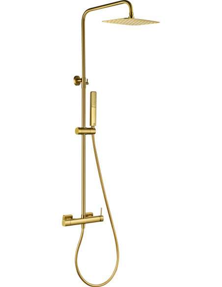 CONJUNTO DUCHA MONOMANDO FIRENZE ORO CEPILLADO BDF065/OC