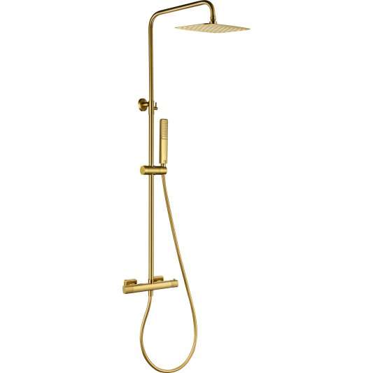 CONJUNTO DUCHA TERMOSTÁTICO FIRENZE ORO CEPILLADO BTF065/OC