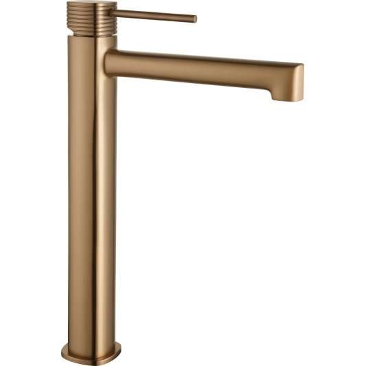 MONOMANDO LAVABO ALTO FIRENZE ORO ROSA CEPILLADO BDF065-3ORC