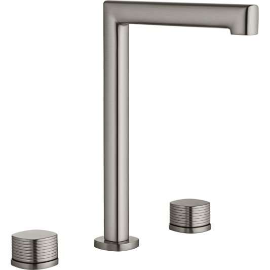LAVABO BIMANDO SOBRENCIMERA CAÑO ALTO FIRENZE NÍQUEL CEPILLADO BAF065/NQ