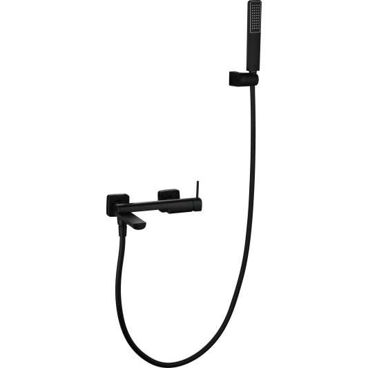 KIT BAÑO/DUCHA MONOMANDO FIRENZE NEGRO MATE BDF065-4NG