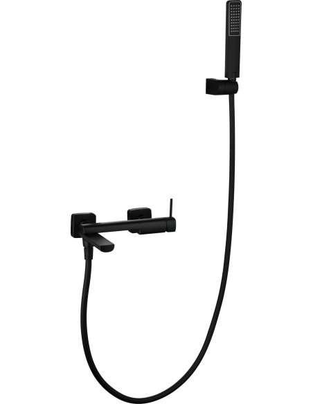 KIT BAÑO/DUCHA MONOMANDO FIRENZE NEGRO MATE BDF065-4NG