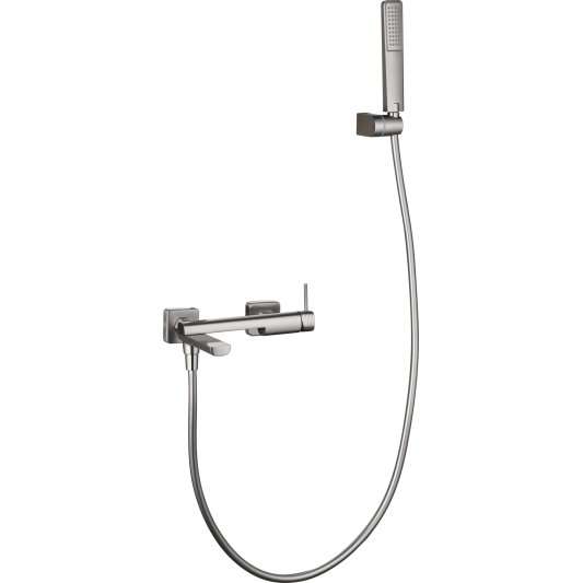 KIT BAÑO/DUCHA MONOMANDO FIRENZE NÍQUEL CEPILLADO BDF065-4NQ