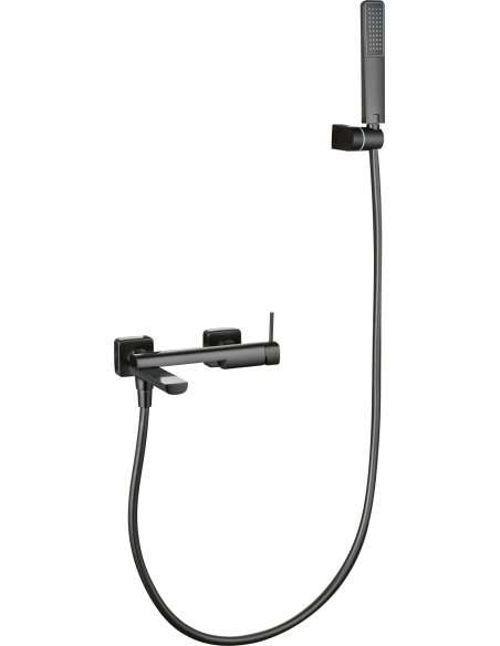 KIT BAÑO/DUCHA MONOMANDO FIRENZE BLACK GUN METAL BDF065-4BGM