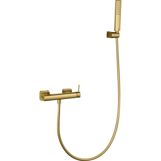 KIT DUCHA MONOMANDO FIRENZE ORO CEPILLADO BDF065-5OC