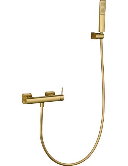KIT DUCHA MONOMANDO FIRENZE ORO CEPILLADO BDF065-5OC