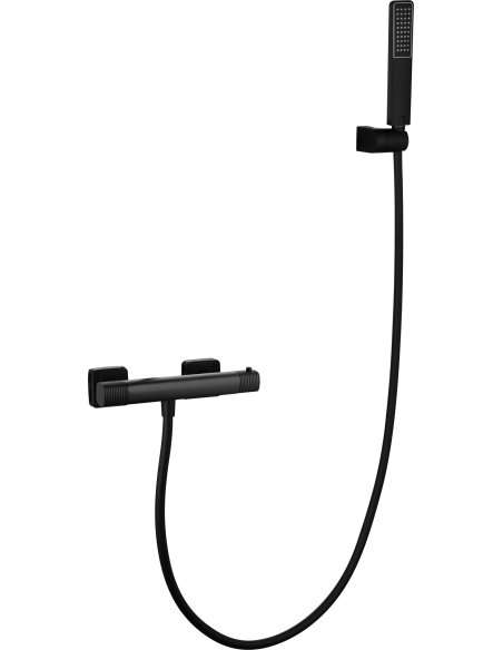 KIT DUCHA TERMOSTÁTICO FIRENZE NEGRO MATE BTF065-5NG
