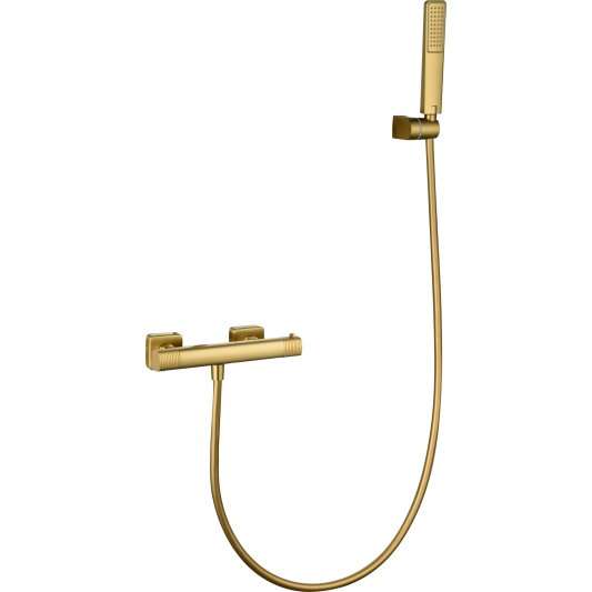 KIT DUCHA TERMOSTÁTICO FIRENZE ORO CEPILLADO BTF065-5OC