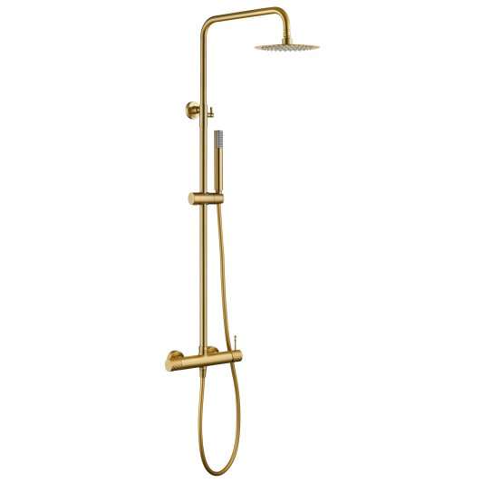 CONJUNTO DUCHA MONOMANDO BLESS ORO CEPILLADO BDB063/OC