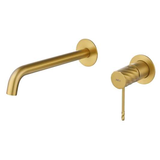 MONOMANDO EMPOTRADO LAVABO BLESS ORO CEPILLADO GLB063/OC