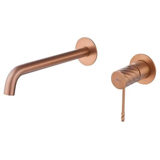 MONOMANDO EMPOTRADO LAVABO BLESS ORO ROSA CEPILLADO GLB063/ORC