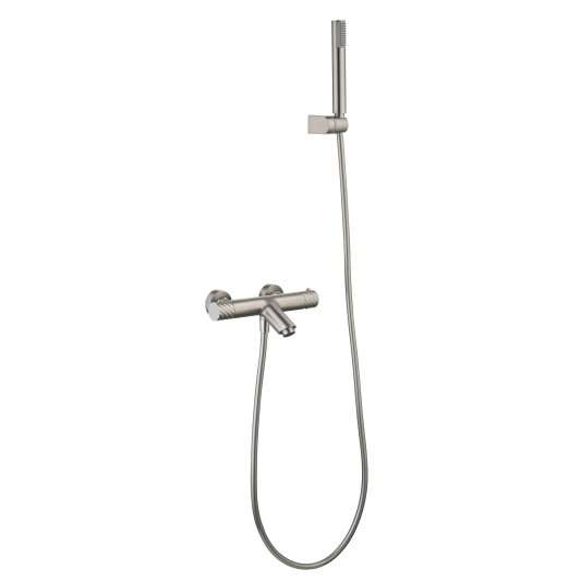 KIT BAÑO/DUCHA TERMOSTÁTICO BLESS NÍQUEL CEPILLADO BTB063-4NQ