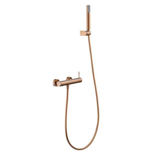 KIT DUCHA MONOMANDO BLESS ORO ROSA CEPILLADO BDB063-5ORC