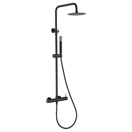 CONJUNTO DUCHA MONOMANDO GENOVA NEGRO MATE BDG053/NG