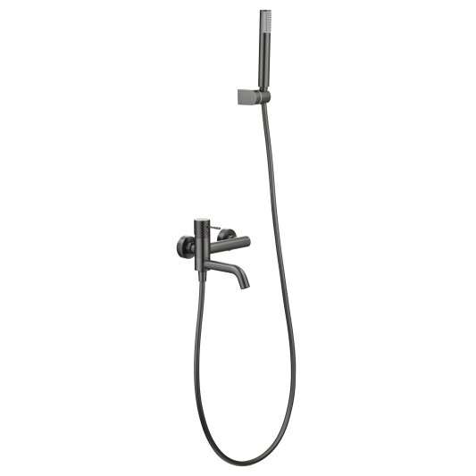 KIT BAÑO/DUCHA MONOMANDO GENOVA BLACK GUN METAL BDG053-4BGM