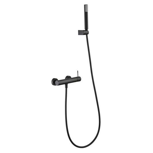 KIT DUCHA MONOMANDO GENOVA NEGRO MATE BDG053-5NG