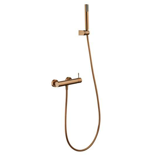KIT DUCHA MONOMANDO GENOVA ORO ROSA CEPILLADO BDG053-5ORC