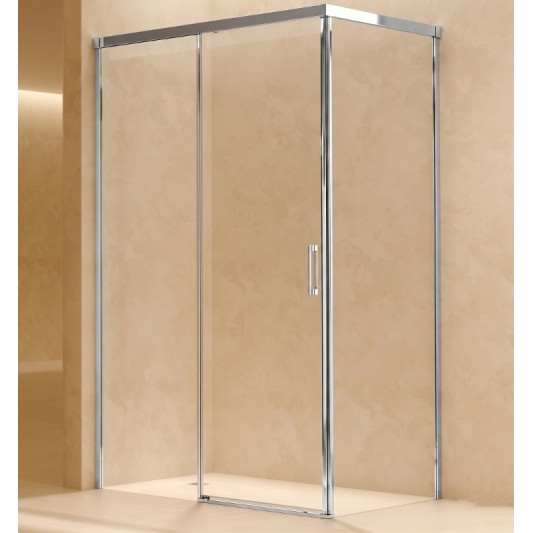 SBX_Imex Mampara de ducha frontal corredera Stylo Cromo 1F+1C op.lateral fijo 2