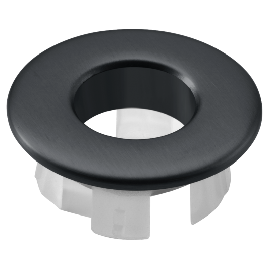 Embellecedor para rebosadero de lavabo Negro mate ERL001/NG
