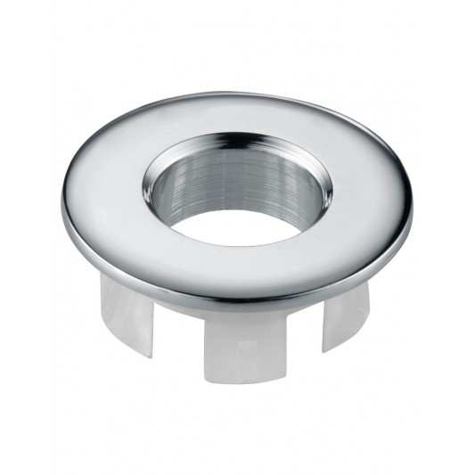 Embellecedor para rebosadero de lavabo Cromo ERL001