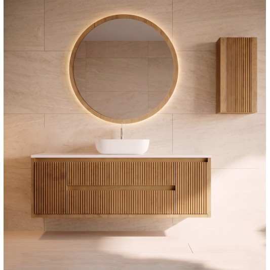 Mueble baño suspendido Danubio de cajones y puerta 100,110,...180