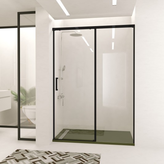 TREBAN negro mate frontal transparente