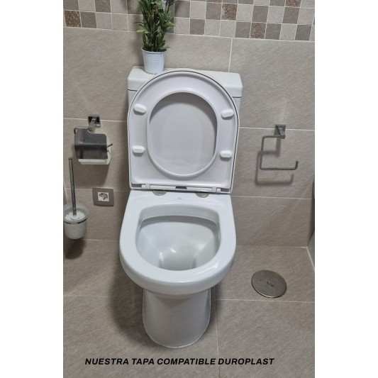 Tapa compatible Wc Duroplast Acro de Noken blanca 2