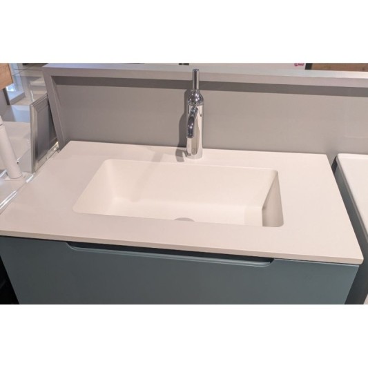 Encimera con lavabo Solid Surface mod. Top Qube 45 a medida 2