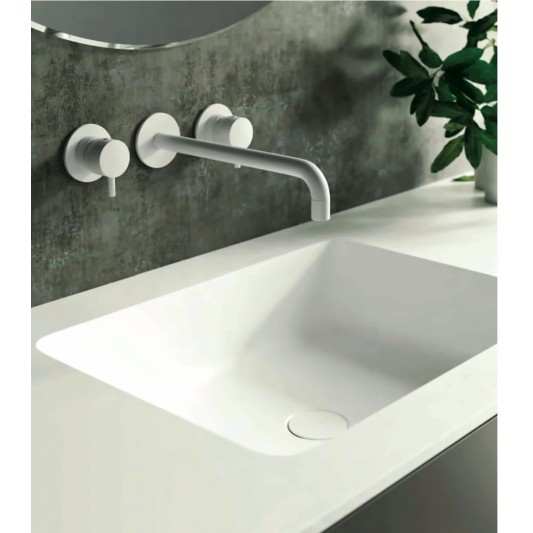 Encimera con lavabo Solid Surface mod. Wall QB a medida